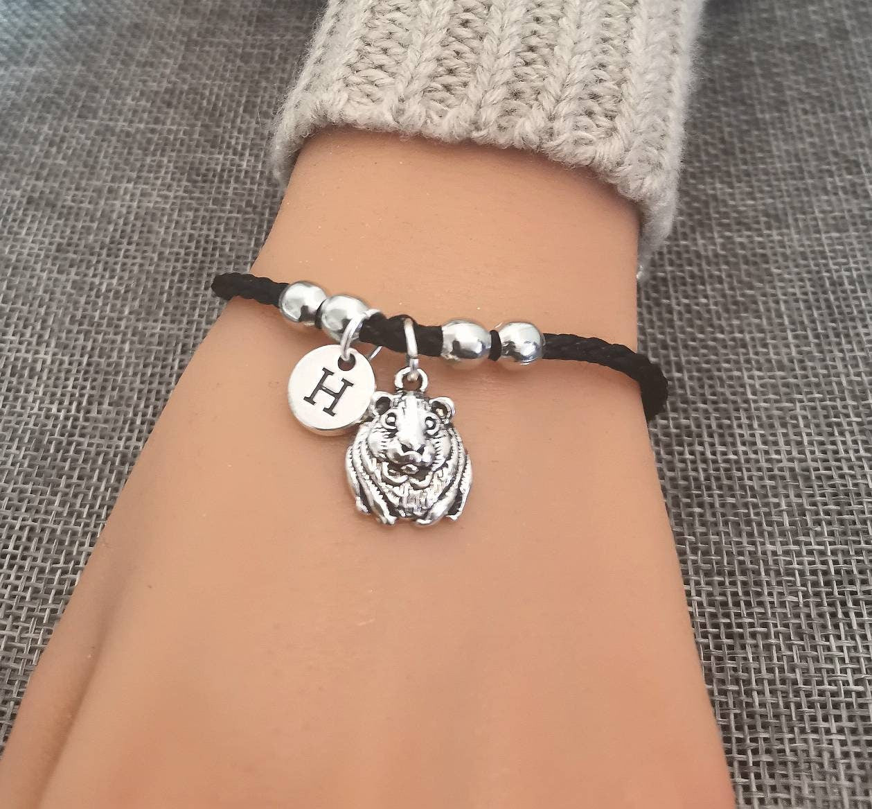 Guinea Pig Gift, Guinea Pig Bracelet, Guinea Pig Bracelet, Hamster Charm, Hamster Bracelets, Hamster Jewelry, Guinea Pig Jewelry, Bangle