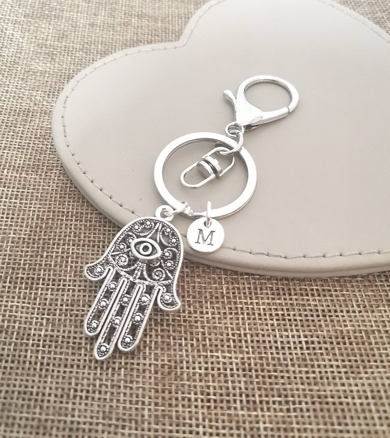 Hamsa Gift, Hamsa Keyring,Evil Eye Gift, Personalized Hamsa , Good Luck, Hand of Hamsa, Good Luck Symbol, Friends, Muslim, Religion, Jewish