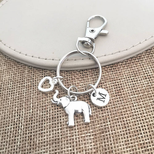 Elephant Gifts, Elephant Lover Gift, Elephant Keychain, Elephant Keyring, Elephant Birthday, Elephant Charm, Friends keychain, Animal