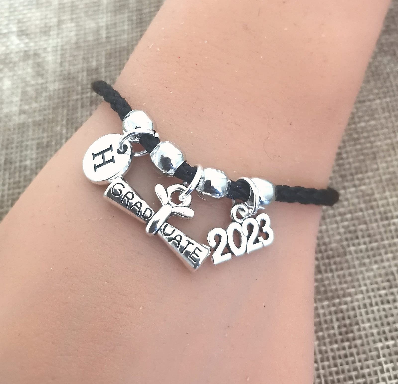 Graduation gift for her, 2023 graduation, Graduation bracelet, Graduation gift for him, Graduation bracelet 2023, School,Student Gift