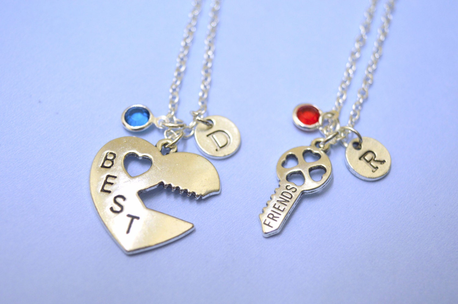 Lock and Key Necklaces, Graduation Friendship Necklace, heart key set, Lock and Key, Partners in crime, initials jewelry, heart Necklace